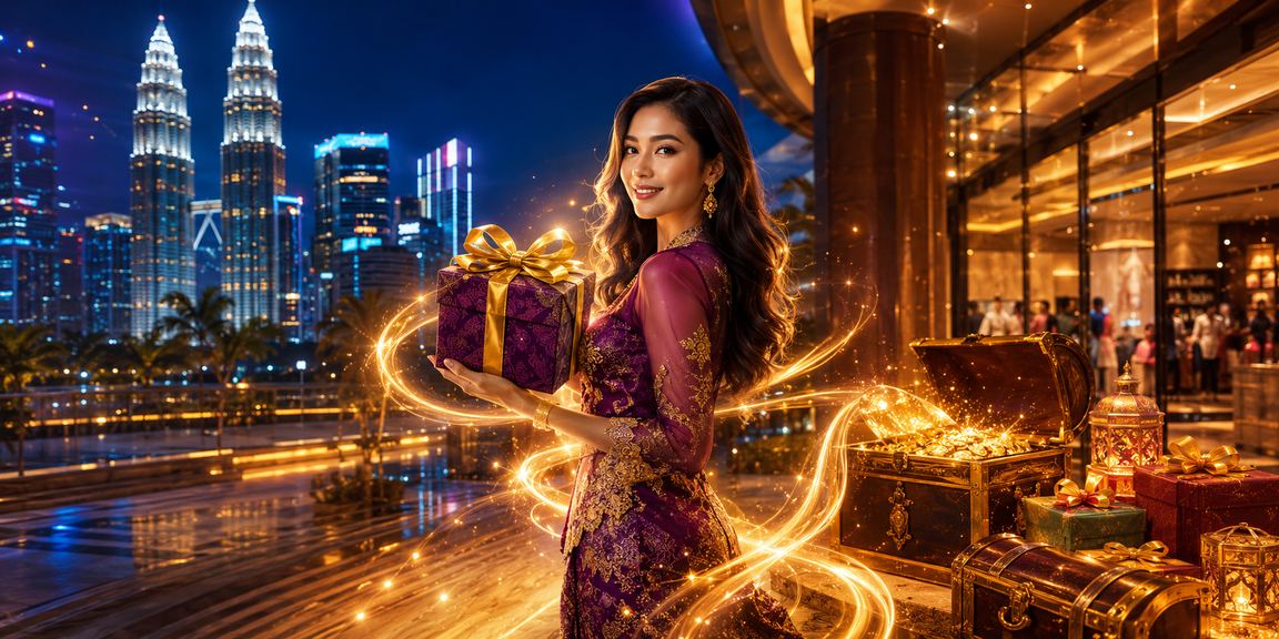 Suasana hiburan kasino moden di Kuala Lumpur dengan permainan slot